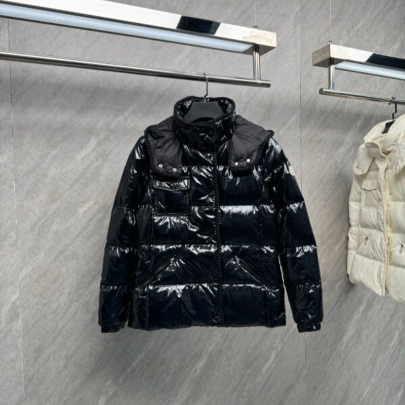 110221  New wool woven hooded down jacket Top quliaty 1:1 clothing