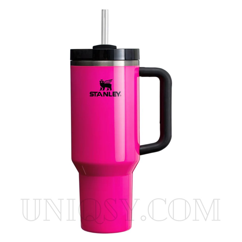 Stanley 40 OZ Tumbler Cup with Handle and Straw - Stainless Steel 1.1L