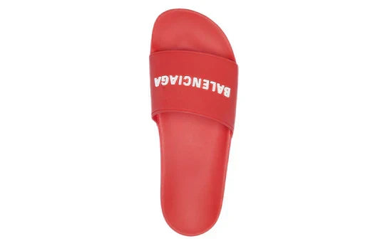 Balenciaga Pool Slides - Red