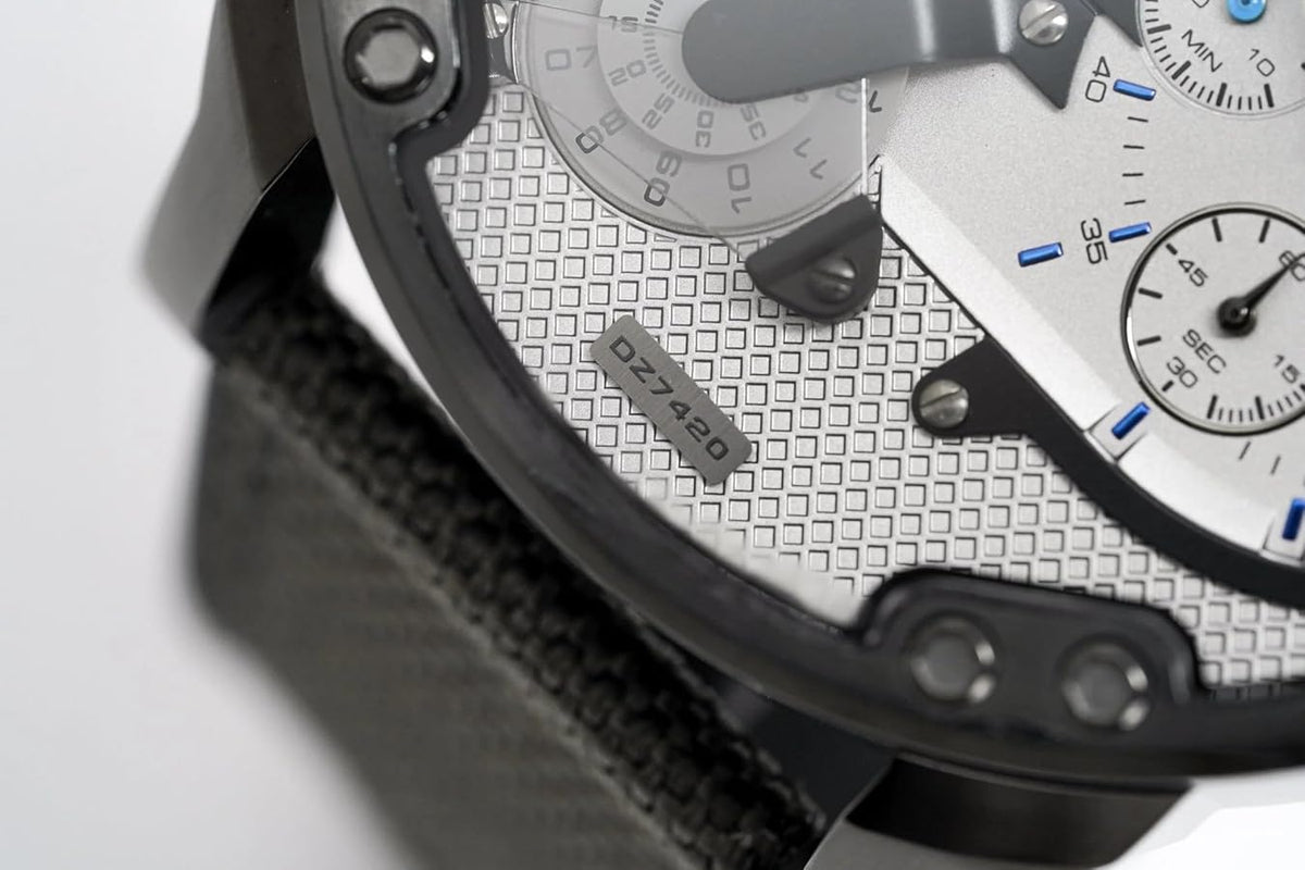 Diesel DZ7420 Mr. Daddy 2.0 Chronograph Men's Watch – Grey Dial & Black Nylon Strap