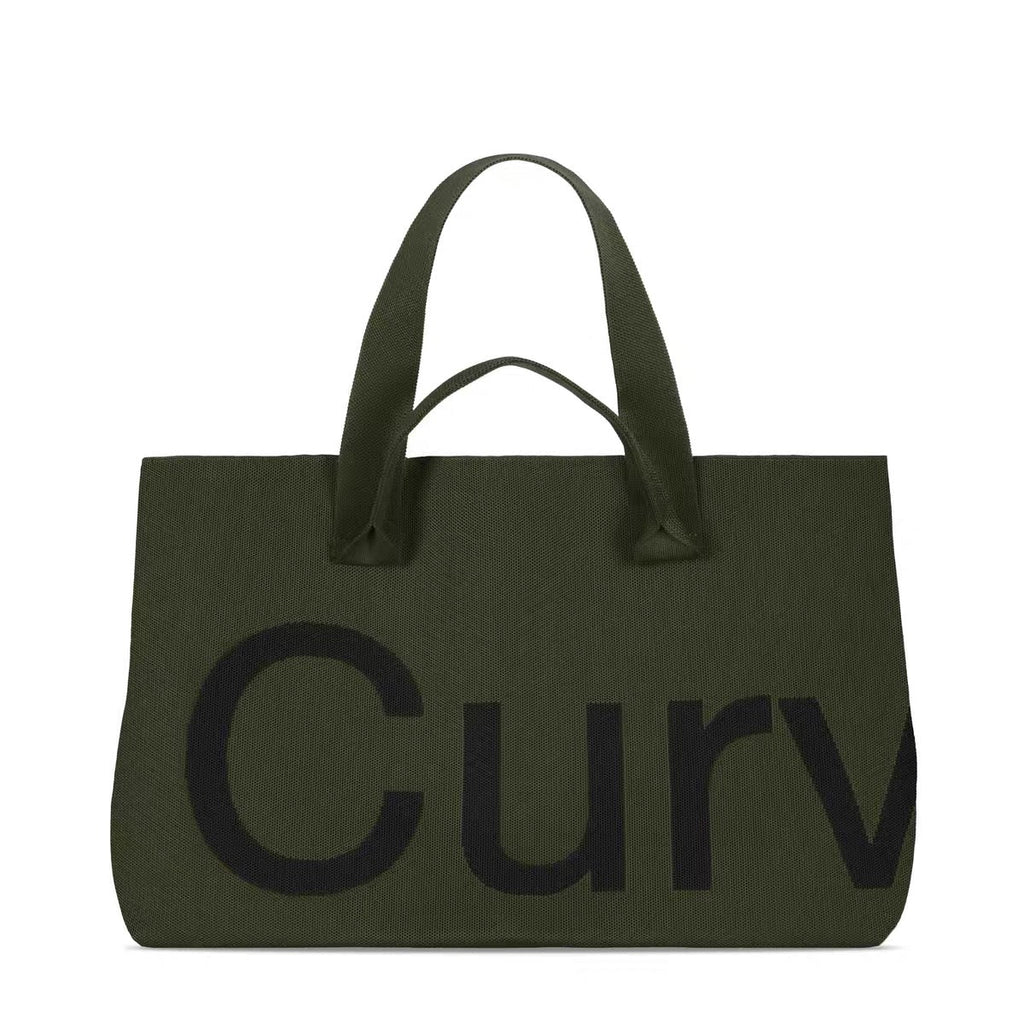 Curves Knit Tote (Lemongrass)