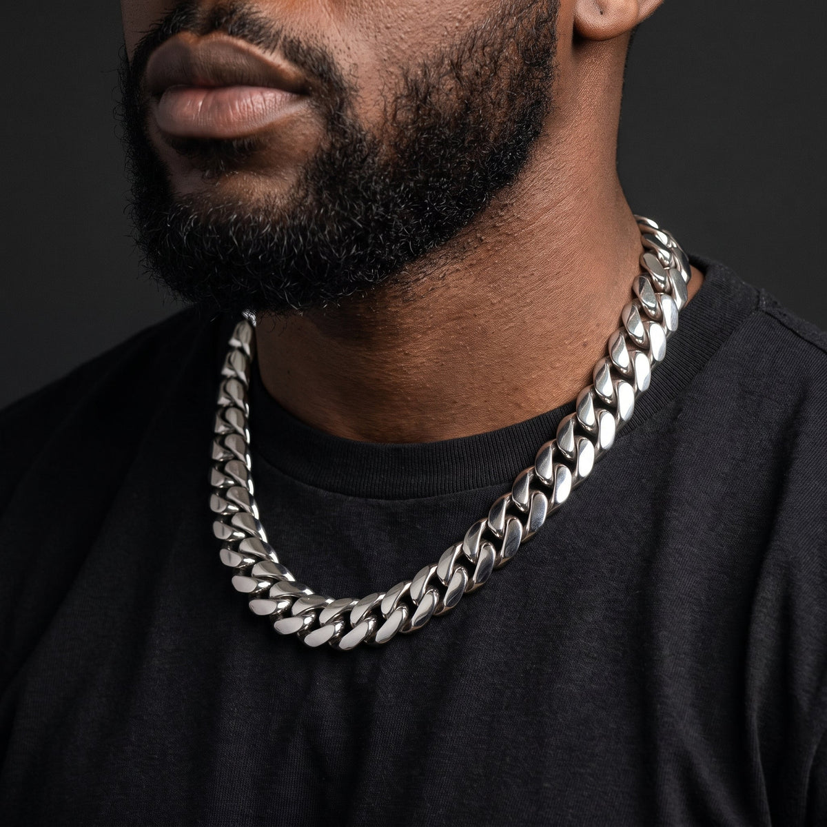 10-22mm 18k Gold Miami Cuban Link Chain