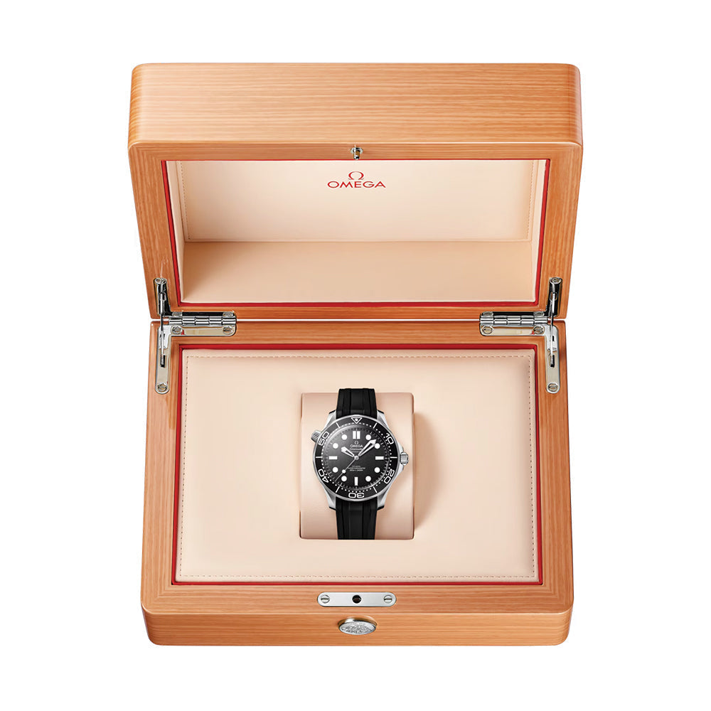 OMEGA Seamaster Diver 300M Aluminum Bezel 42mm - Black on Rubber Strap