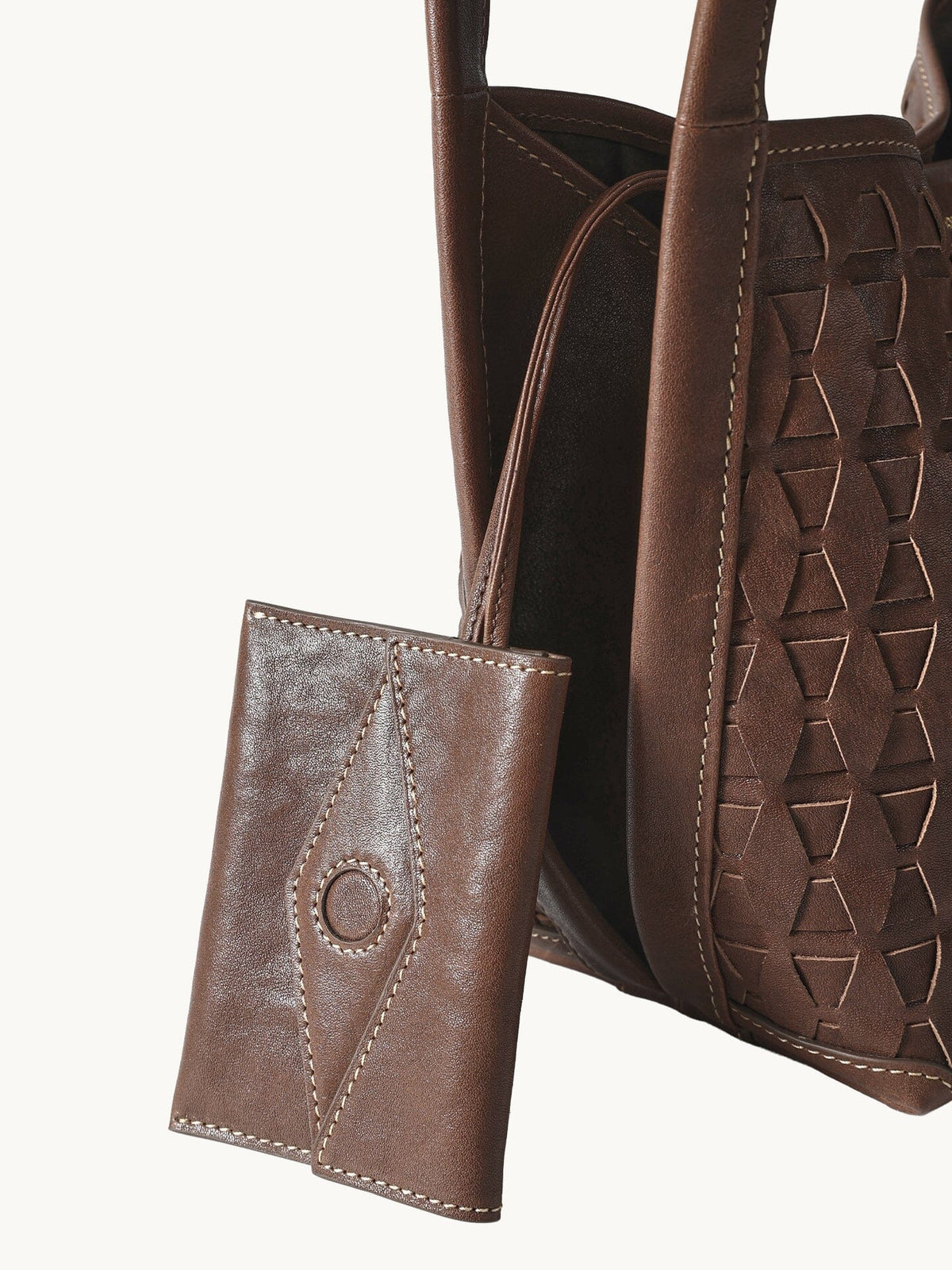 Lattice Bucket Bag